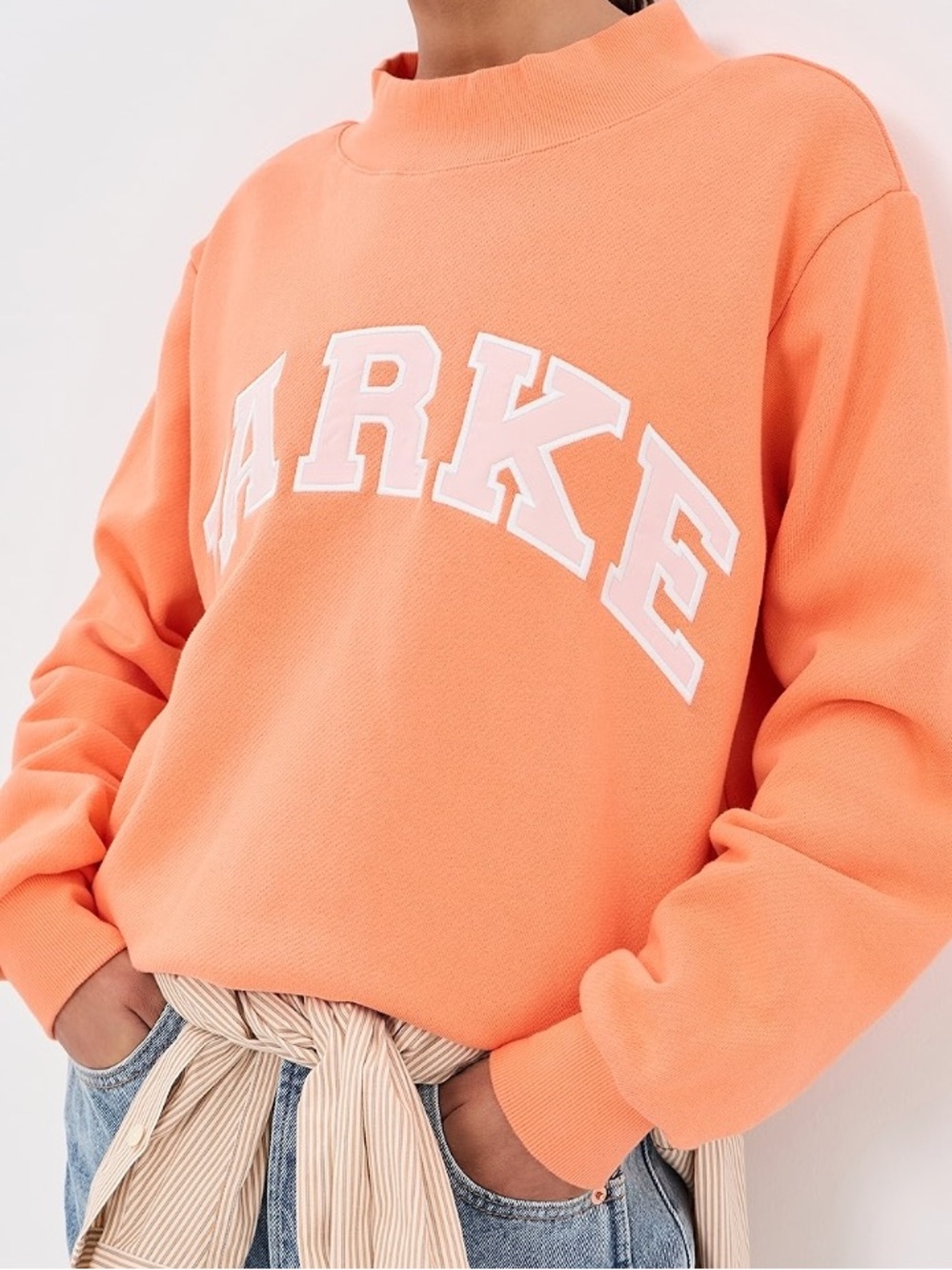 PARKE CREAMSICLE/ROSE MOCKNECK SIZE S/M